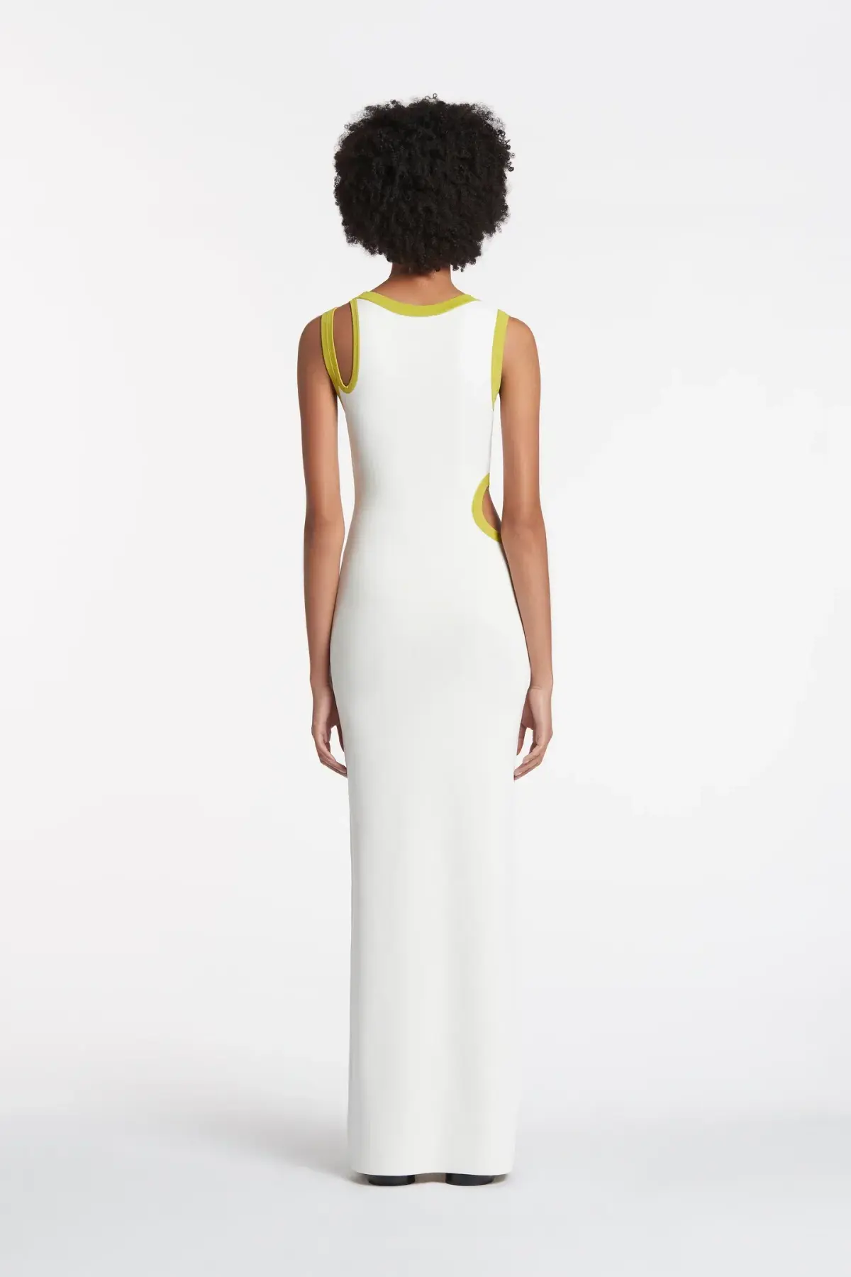 Sir The Label Evalina Cut Out Dress In Citrus Size 1/Au 8 - Image 5