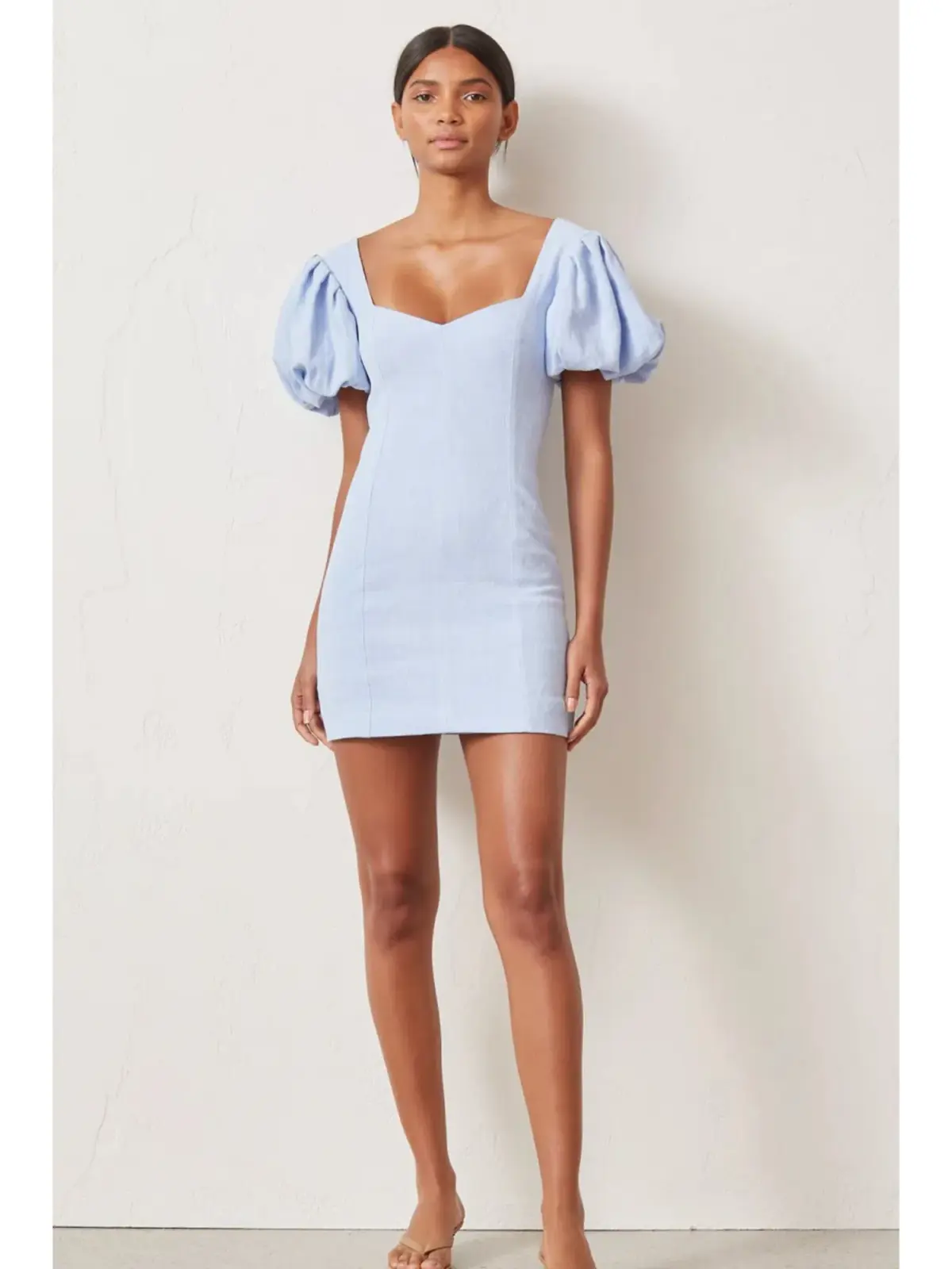 Bec & Bridge Anika Mini Dress Sky Blue Size AU 6 - Image 1