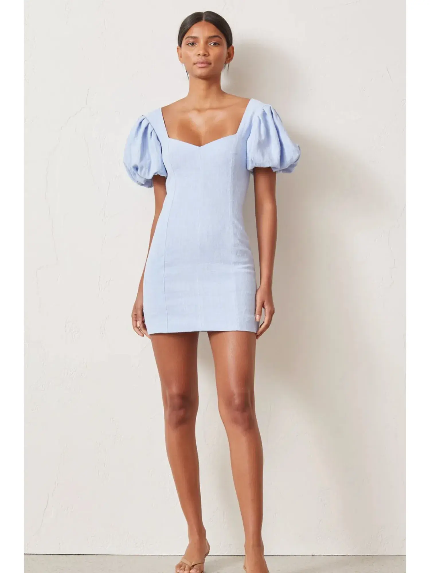 Bec & Bridge Anika Mini Dress Sky Blue Size AU 6 - Image 1