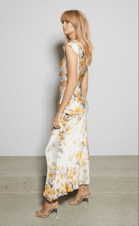 Bec & Bridge Matilde Aysm Midi Dress in Floral Size 10 - Image 2