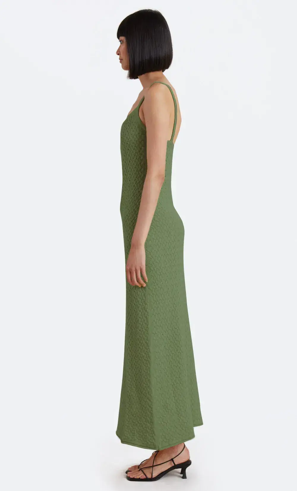Bec & Bridge Effie Knit Key Maxi Dress Green Size AU 12-14 - Image 3