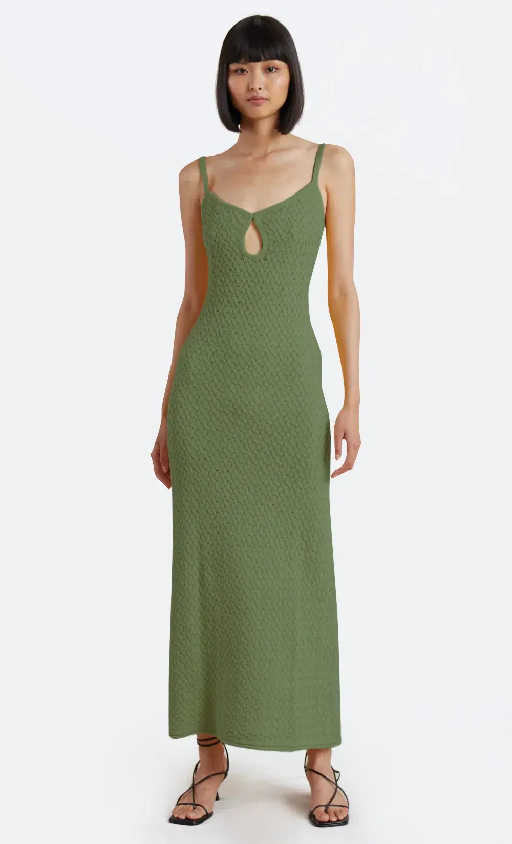 Bec & Bridge Effie Knit Key Maxi Dress Green Size AU 12-14 - Image 1