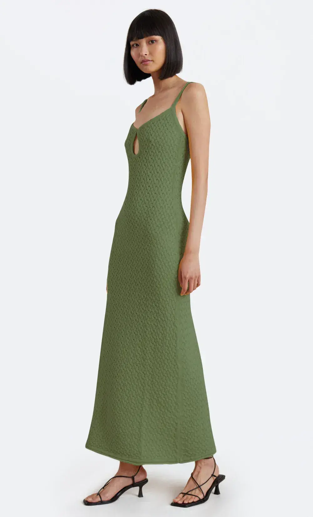 Bec & Bridge Effie Knit Key Maxi Dress Green Size AU 12-14 - Image 2