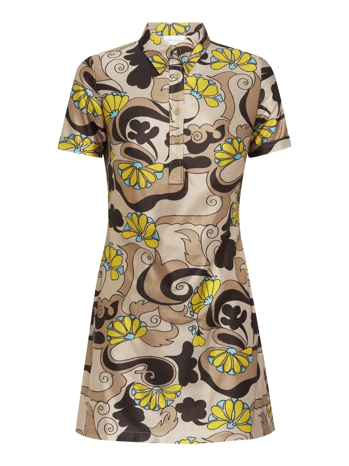 Alice McCall Smoke Multi Lucy In The Sky Mini Dress Brown Size 10 /AU 14 - Image 4