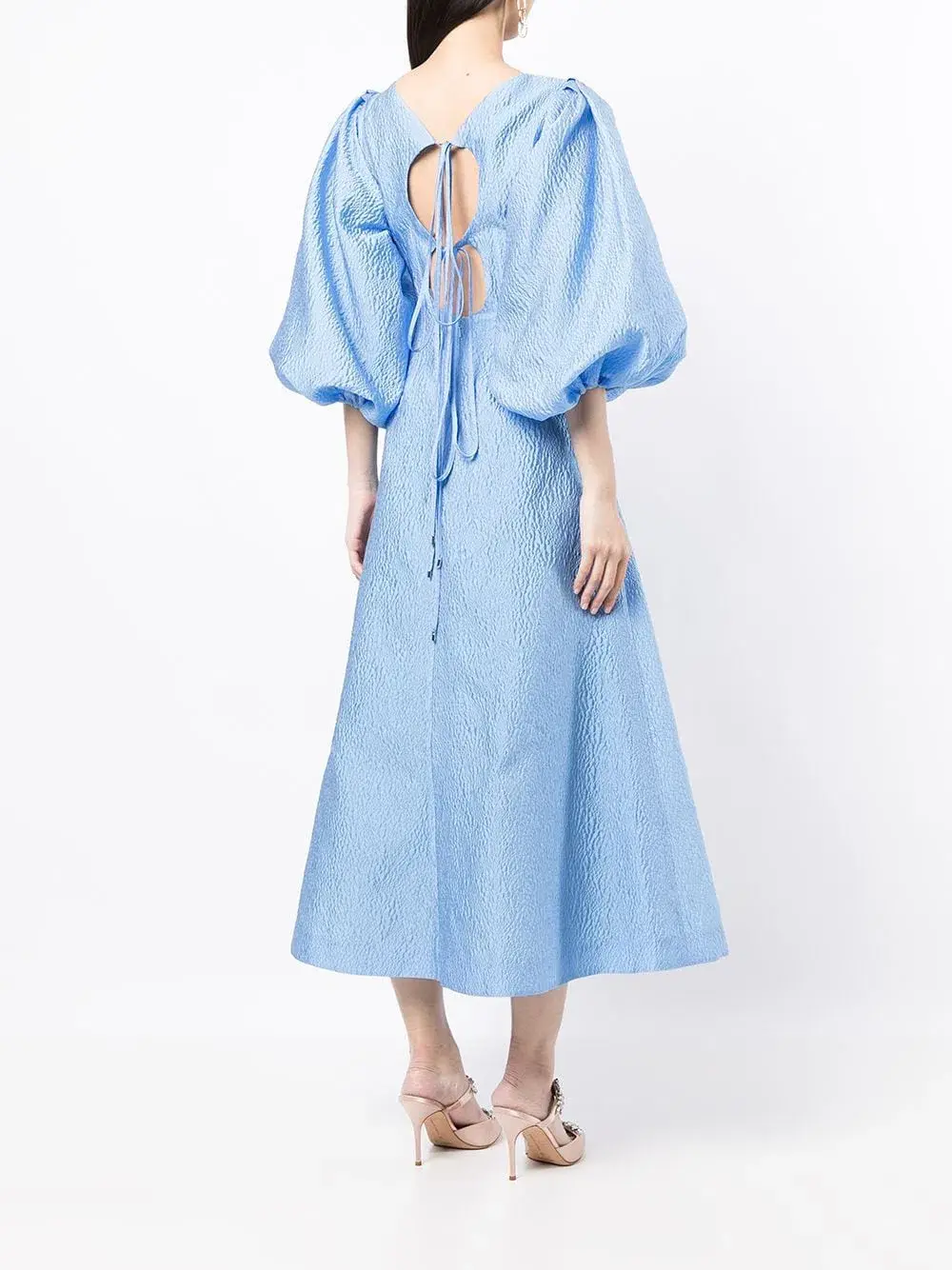 Rachel Gilbert Emiko Dress Blue Size 4/AU14 - Image 3