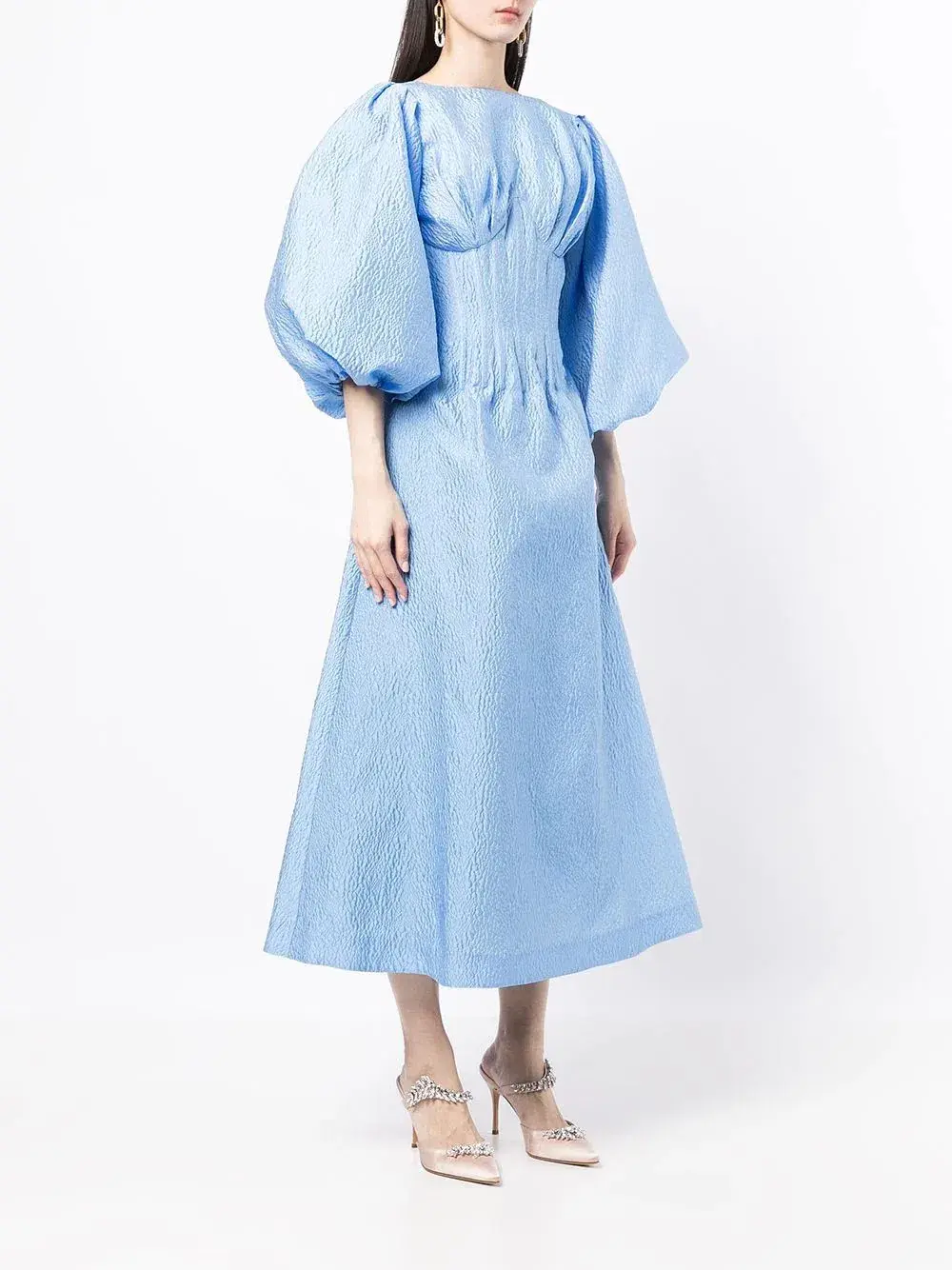 Rachel Gilbert Emiko Dress Blue Size 4/AU14 - Image 2