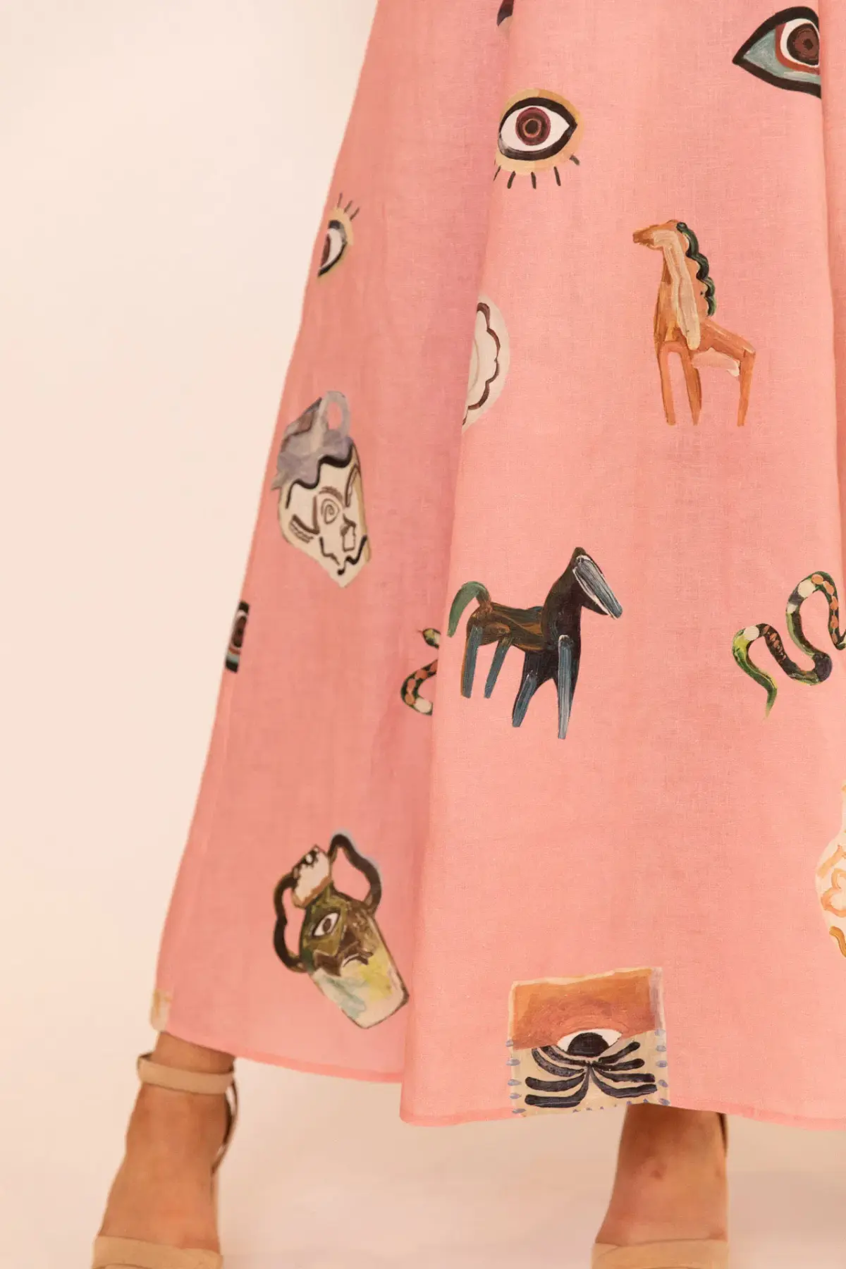 Alemais Cleo Midi Dress Pink Size AU 8 - Image 7