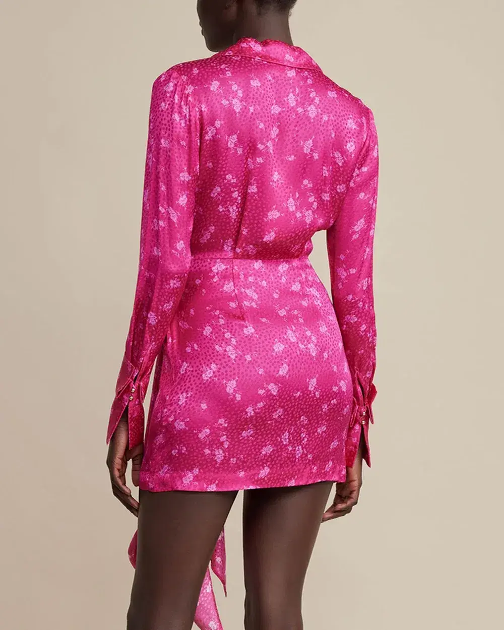 Acler Evanston Dress Fuchsia Pink Size AU 8 - Image 3