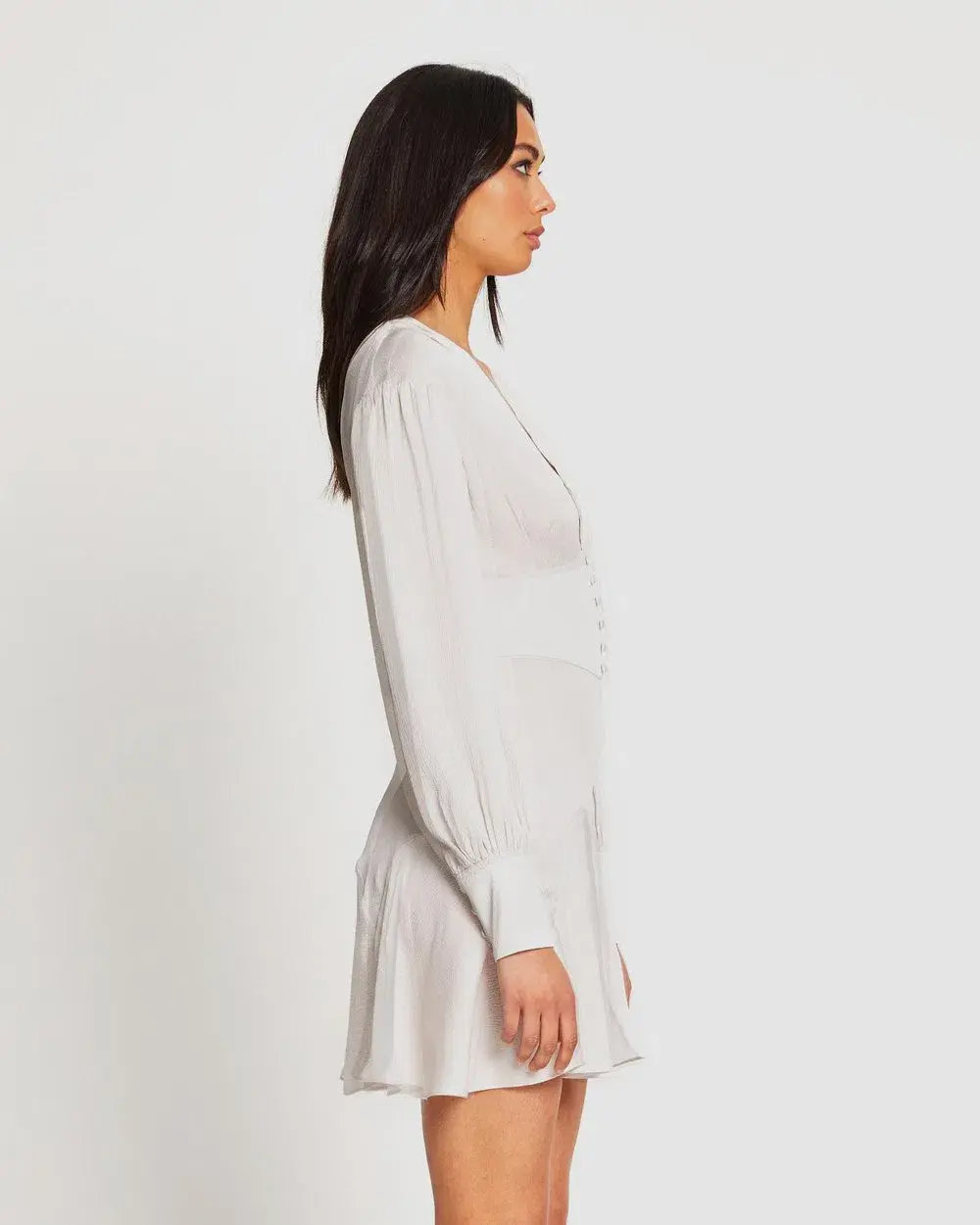 Alice McCall Stone Mexicola Mini Dress Grey Size AU 12 - Image 2