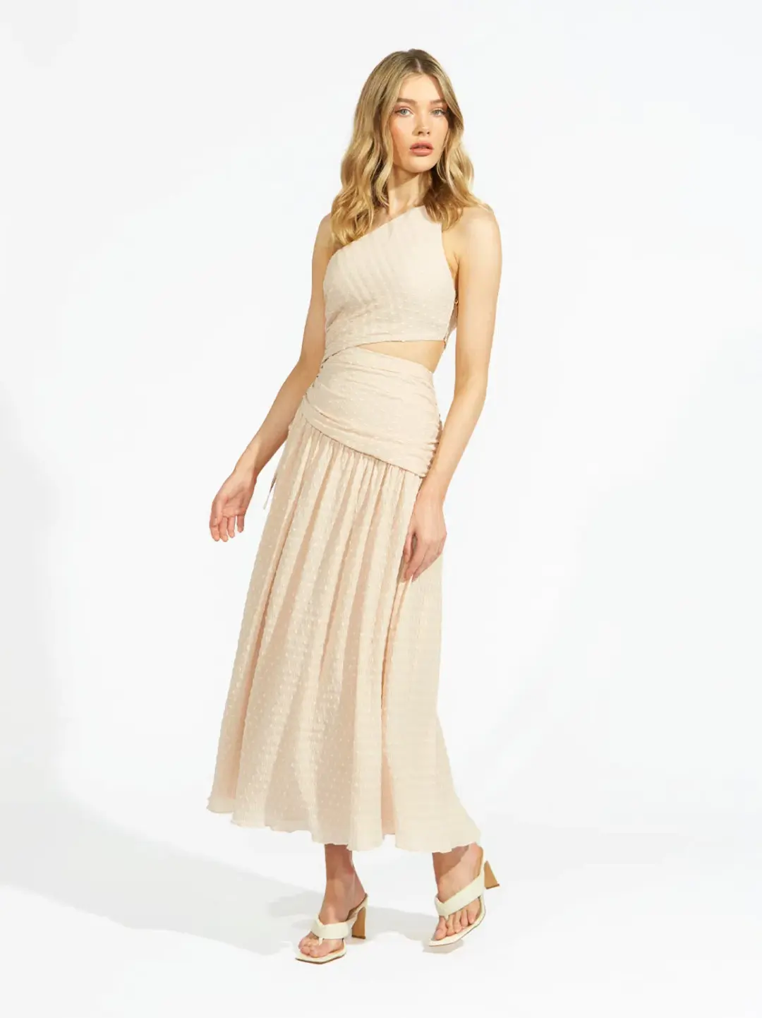 Alice McCall Chai Latte Lolita Midi Dress Beige Size 10 /AU 14 for rent on The Volte - main image