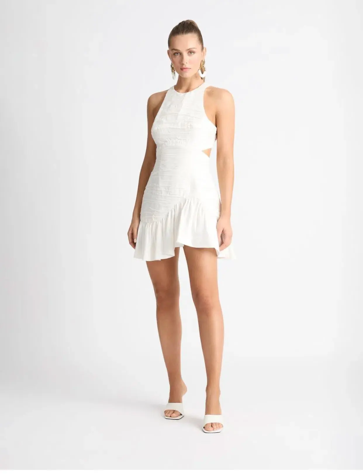 Sheike Isla Mini Dress White Size 8 / S - Image 1