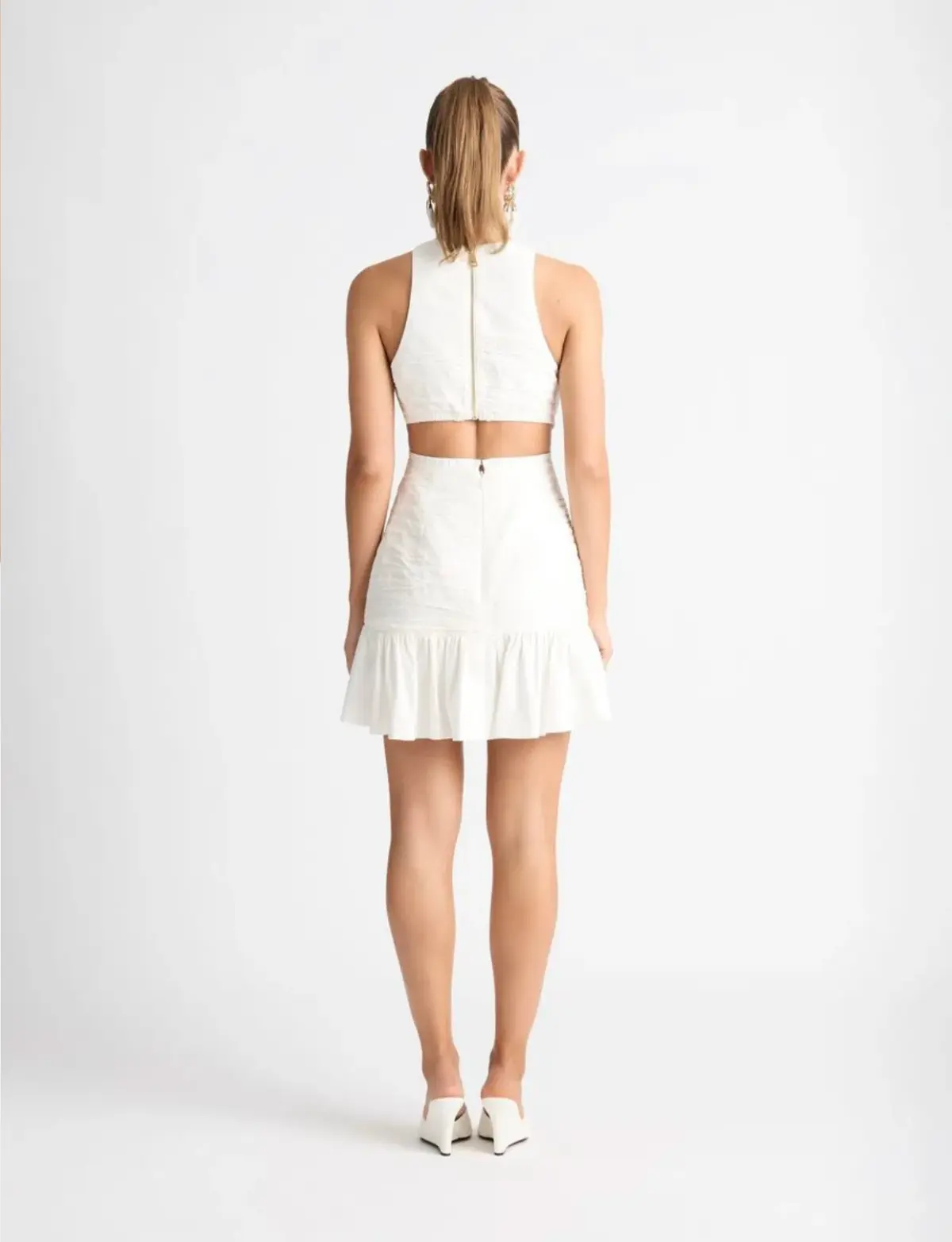 Sheike Isla Mini Dress White Size 8 / S - Image 3