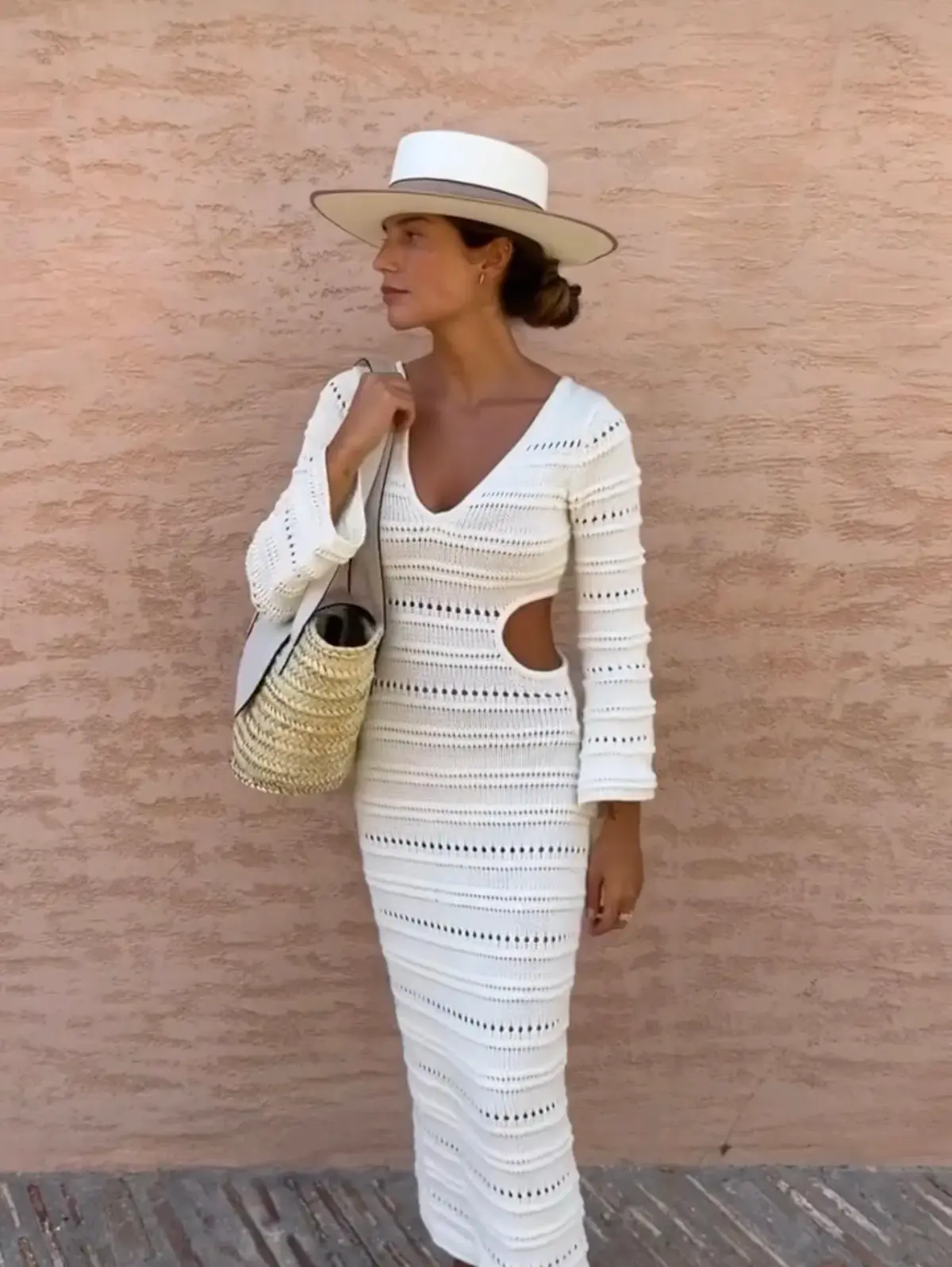 Maurie and Eve Nobody But You Knit Dress Cream Size 10 - Image 2