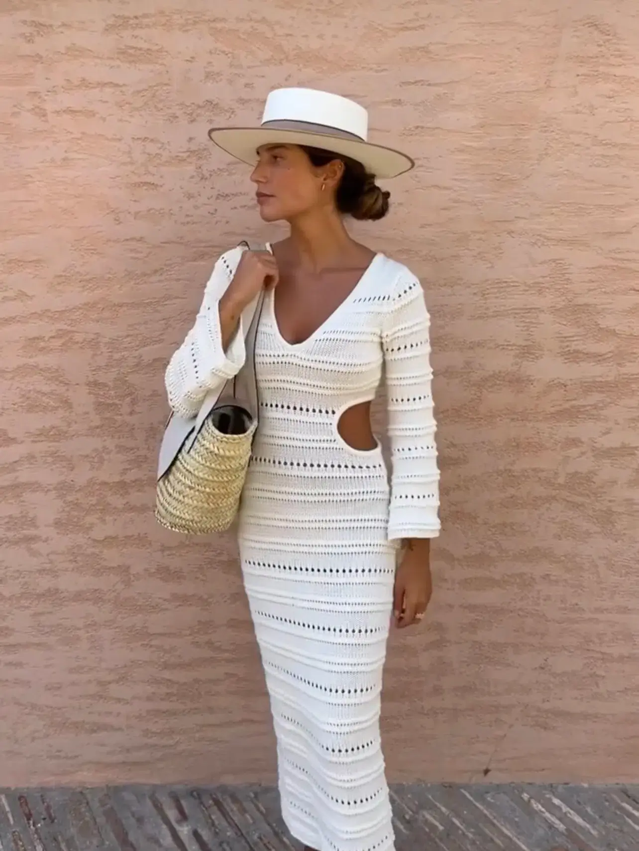 Maurie and Eve Nobody But You Knit Dress Cream Size 10 - Image 2