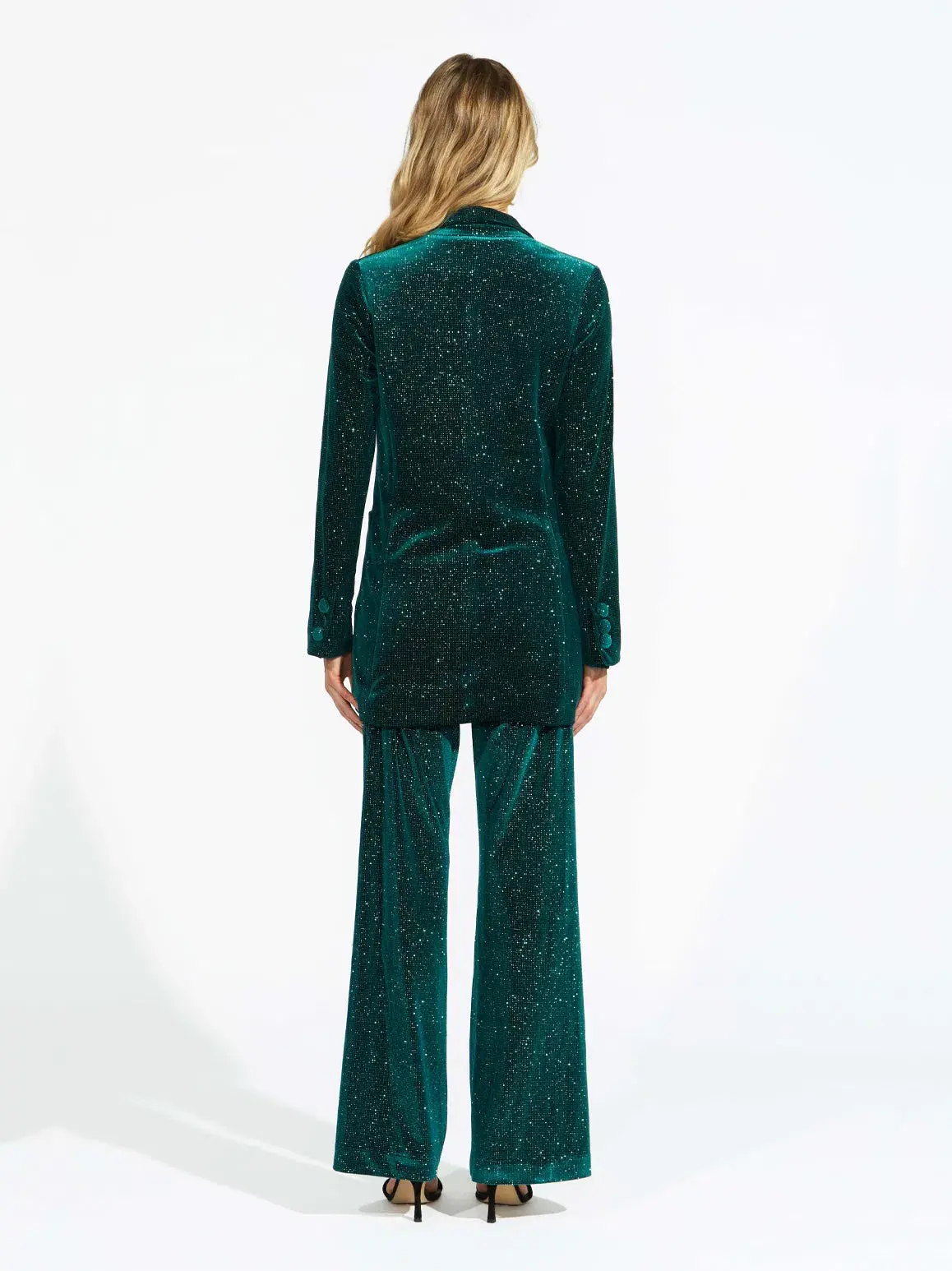 Alice McCall Midnight Magic Two-Piece Suit Forest Green Size 8/S - Image 3