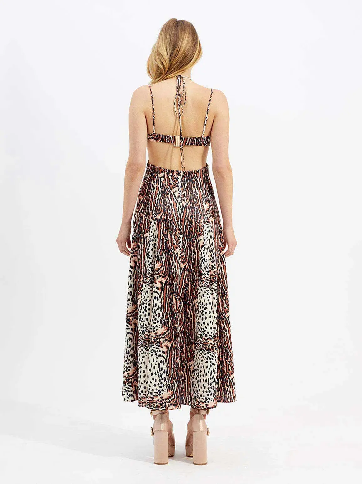 Alice McCall Havana Affair Midi Dress in Tigers Eye Size 10 / M - Image 3