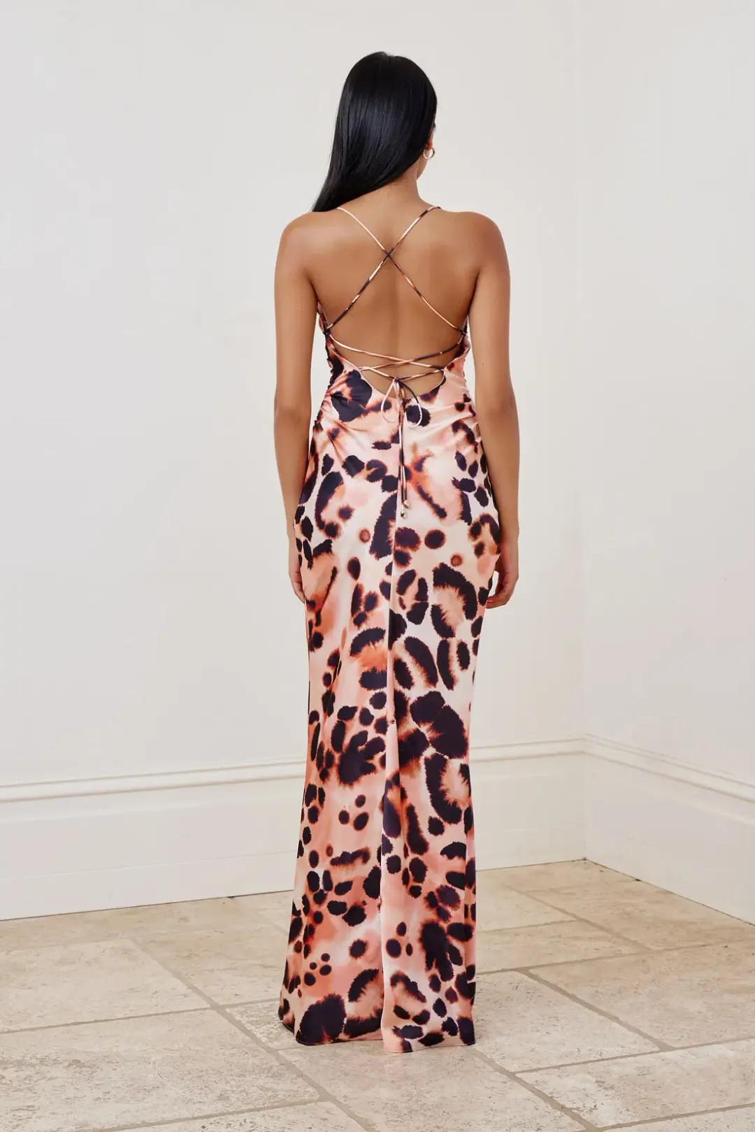 Lexi Scarlet Maxi Dress Leopard Print Size 8 for rent on The Volte - main image