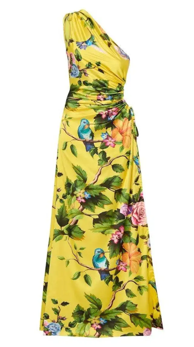 Sonya Moda Nour Royal Botanica Maxi Dress Yellow Floral Size 8 for rent on The Volte - main image