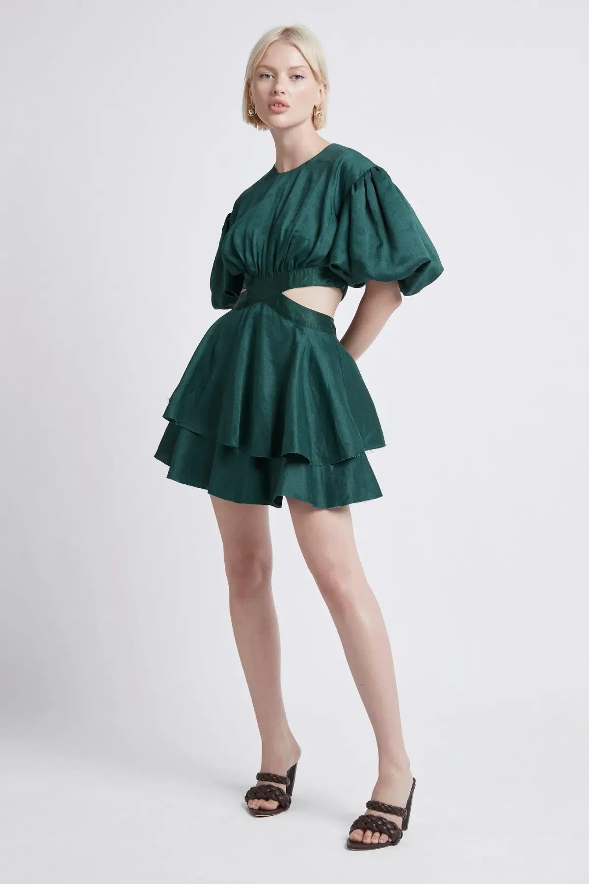 Aje Gracious Dress Green Size 8 - Image 1