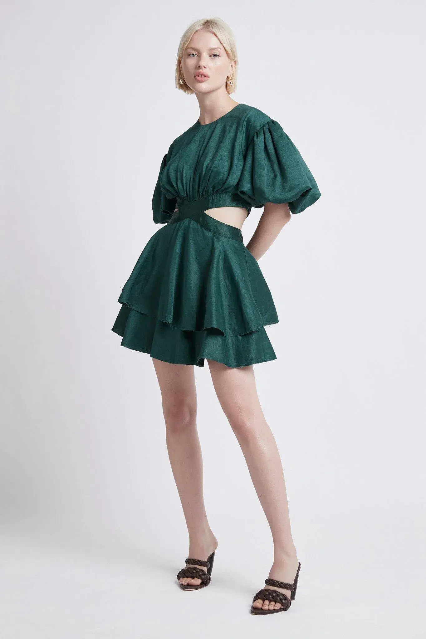 Aje Gracious Dress Green Size 8 - Image 1