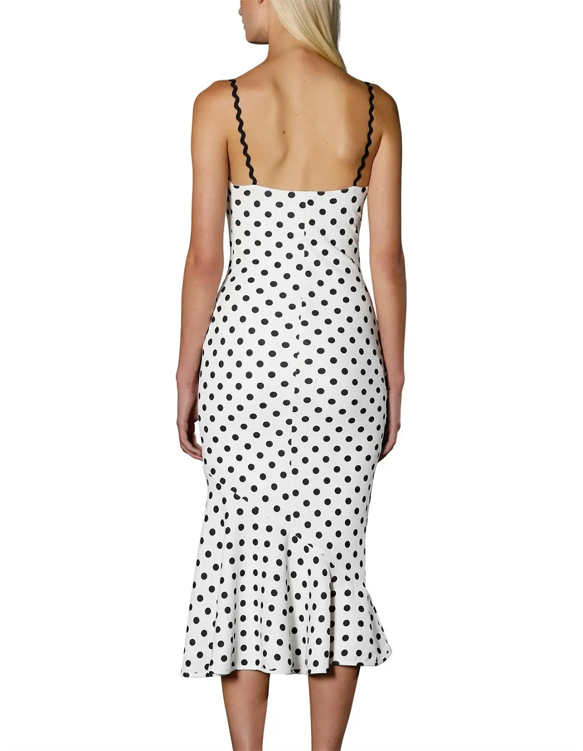 By Johnny Polka Bias Slip Dress Print Size 6 - Image 2