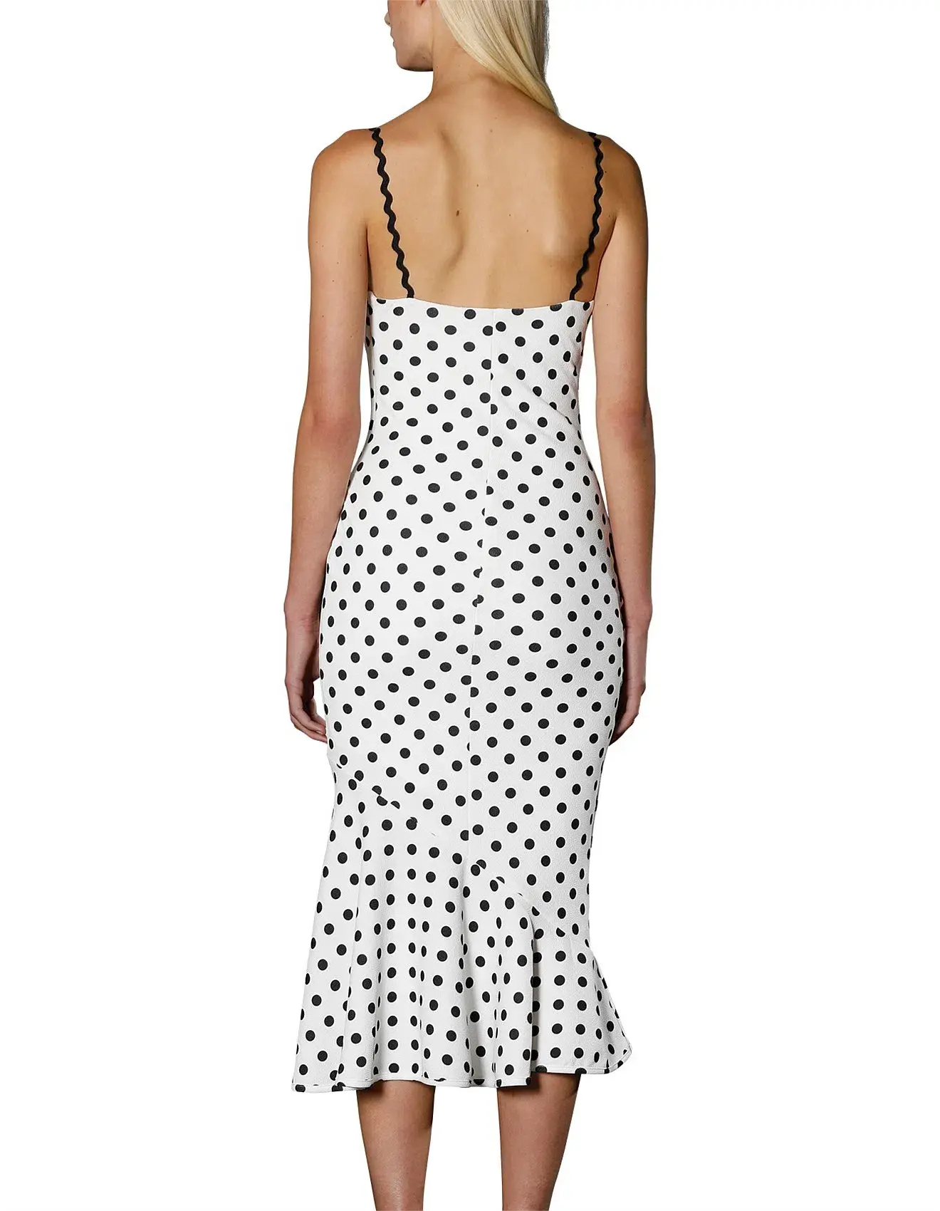 By Johnny Polka Bias Slip Dress Print Size 6 - Image 2