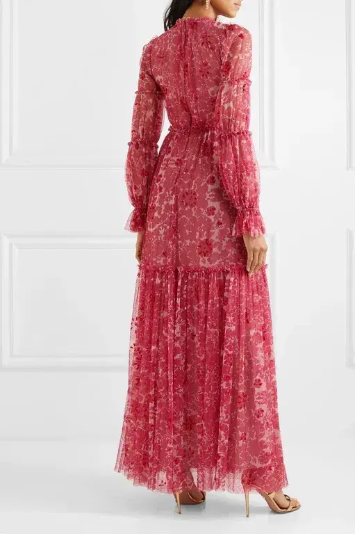 Needle and Thread Anya Embellished Gown Red Size 8 - Image 7
