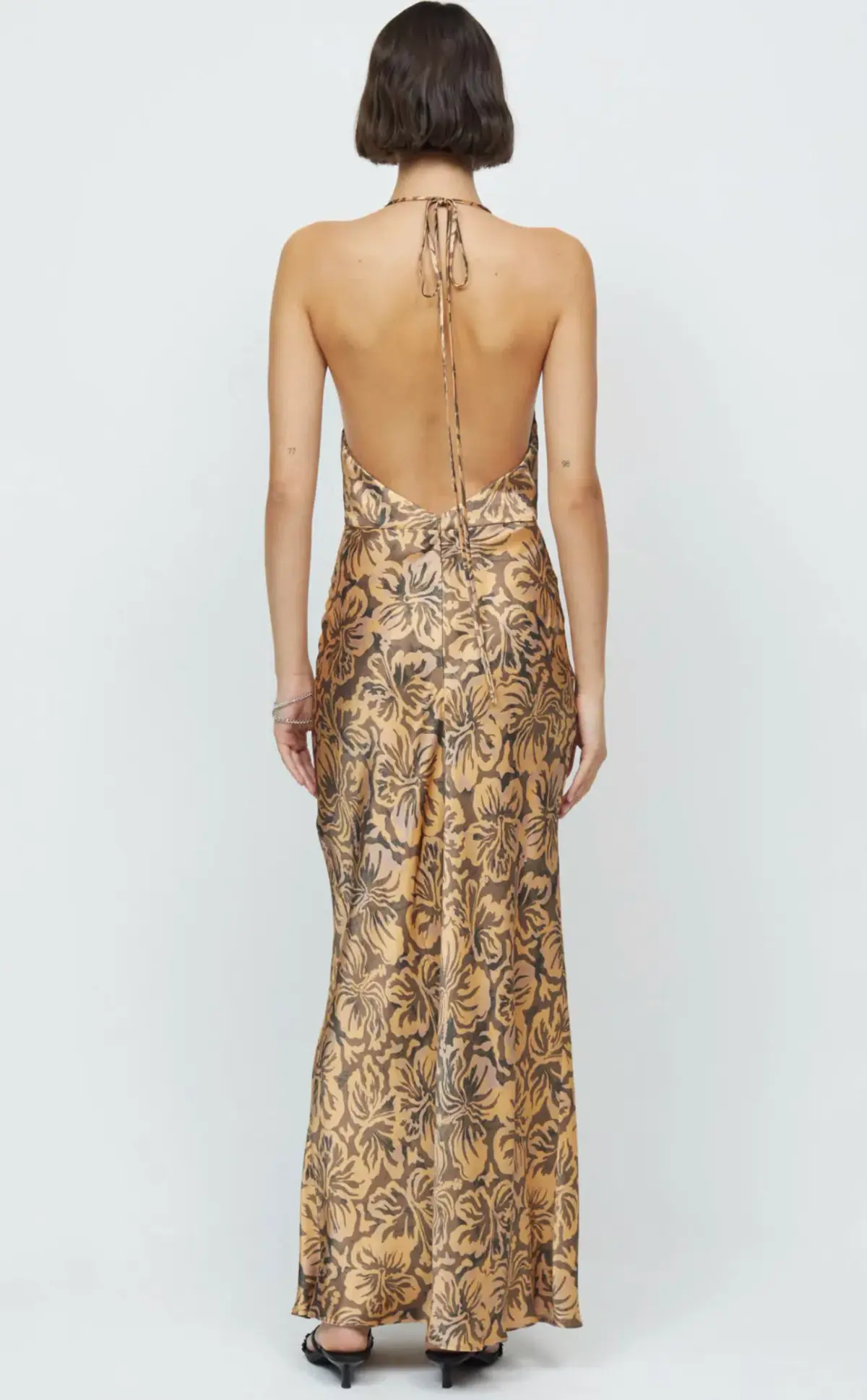 Bec & Bridge Samara Halter Maxi Brown Size AU 6 - Image 2