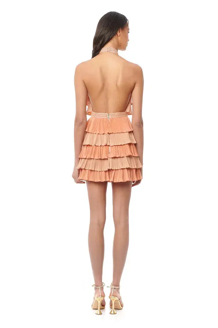 Eliya the Label Naveen Mini Dress Peach Size XS - Image 8