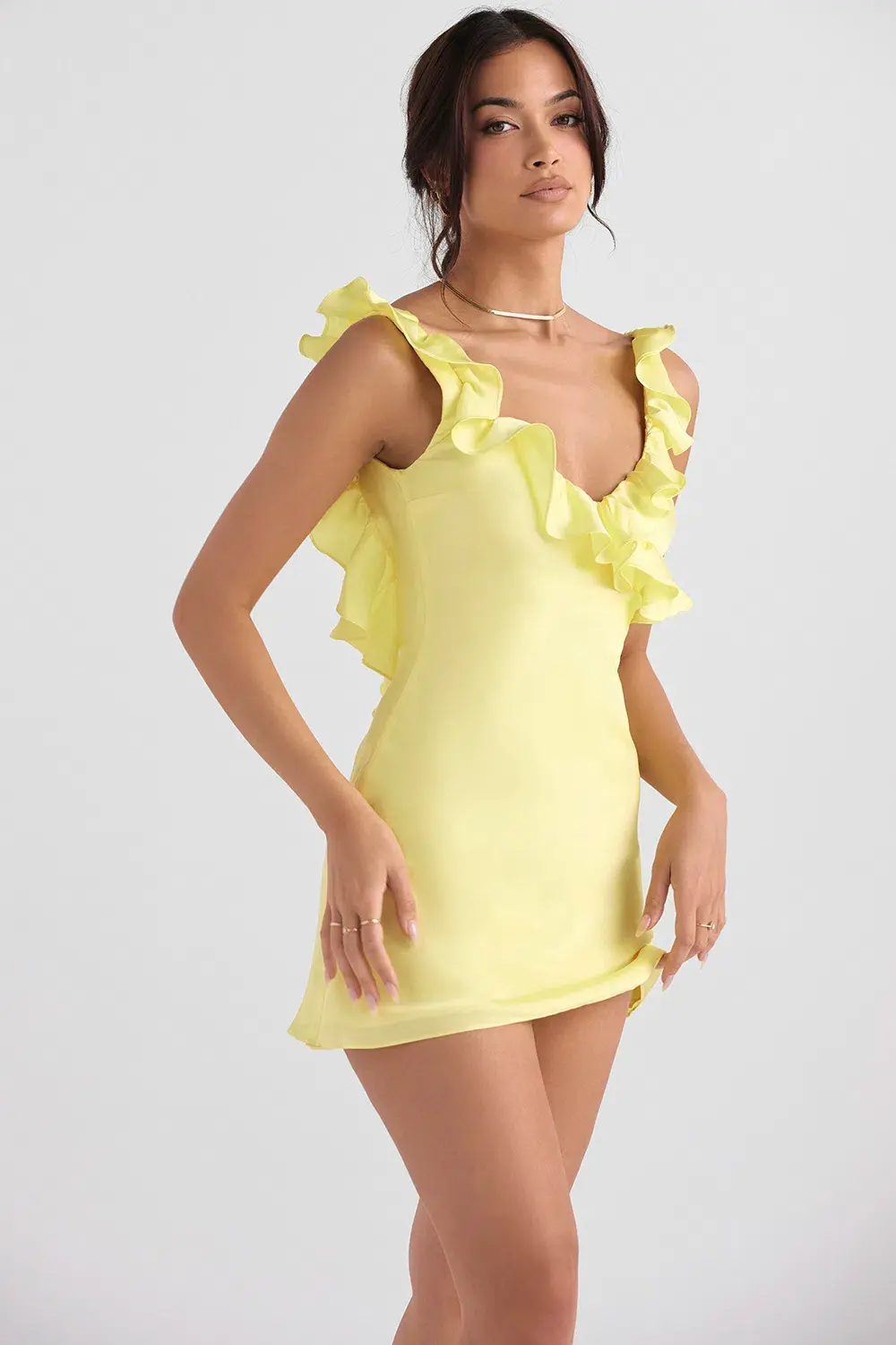 House of CB Tink Buttercup Mini Dress Yellow Size S / Au 8 - Image 3