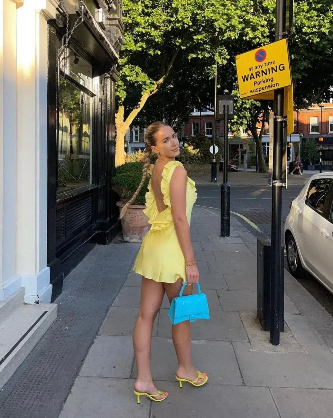 House of CB Tink Buttercup Mini Dress Yellow Size S / Au 8 - Image 1