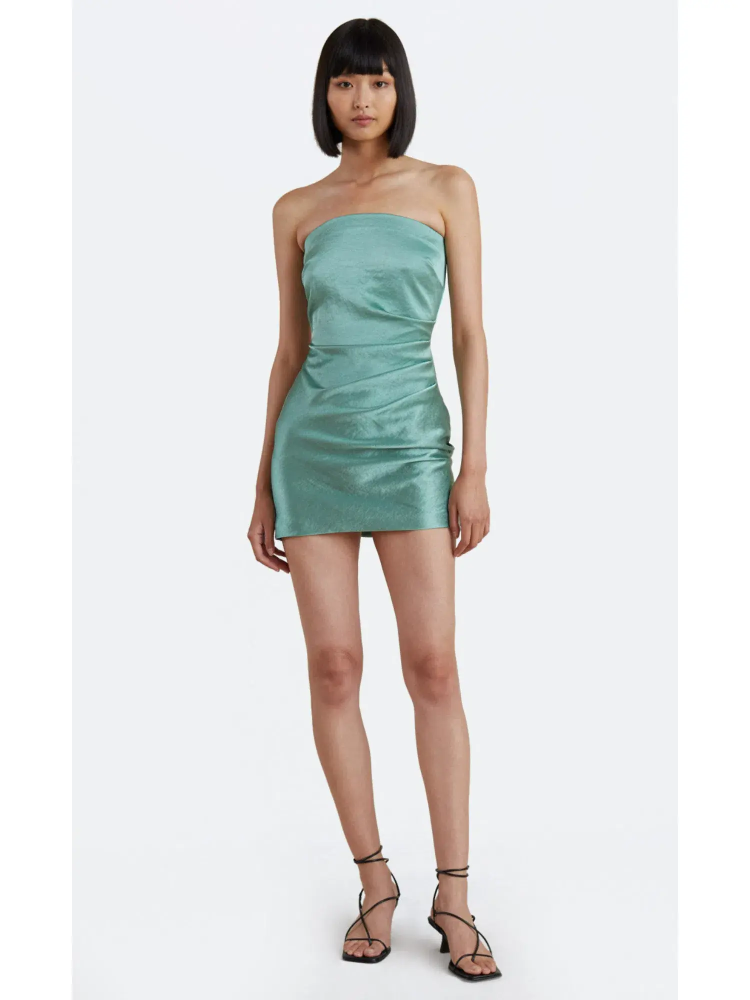 Bec & Bridge Symone Strapless Mini Dress Moss Green Size XS / AU 6  - Image 1