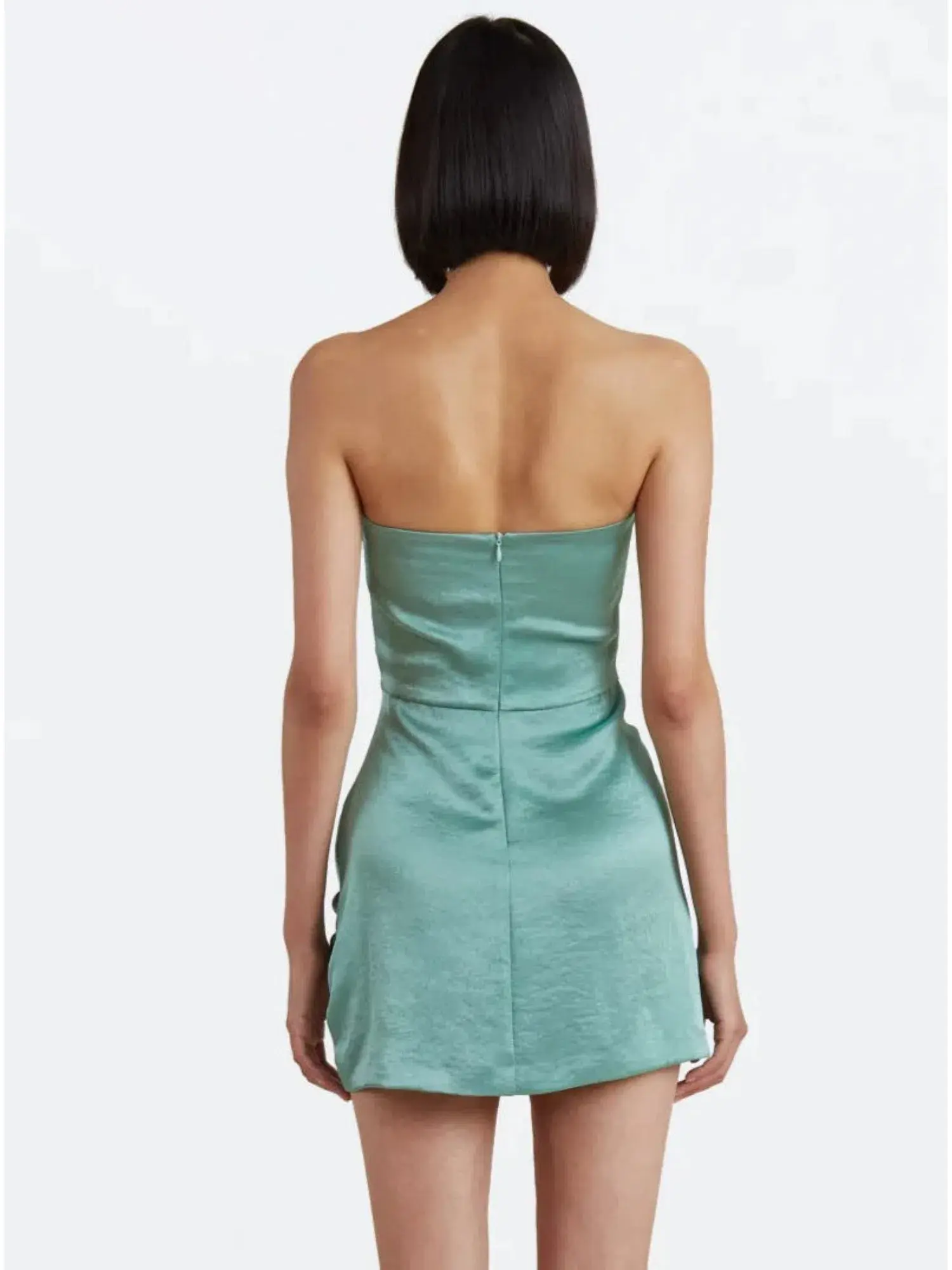 Bec & Bridge Symone Strapless Mini Dress Moss Green Size XS / AU 6  - Image 3