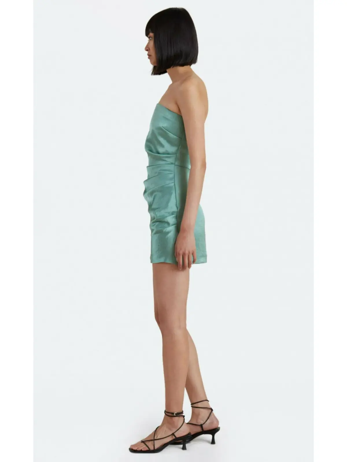 Bec & Bridge Symone Strapless Mini Dress Moss Green Size XS / AU 6  - Image 2