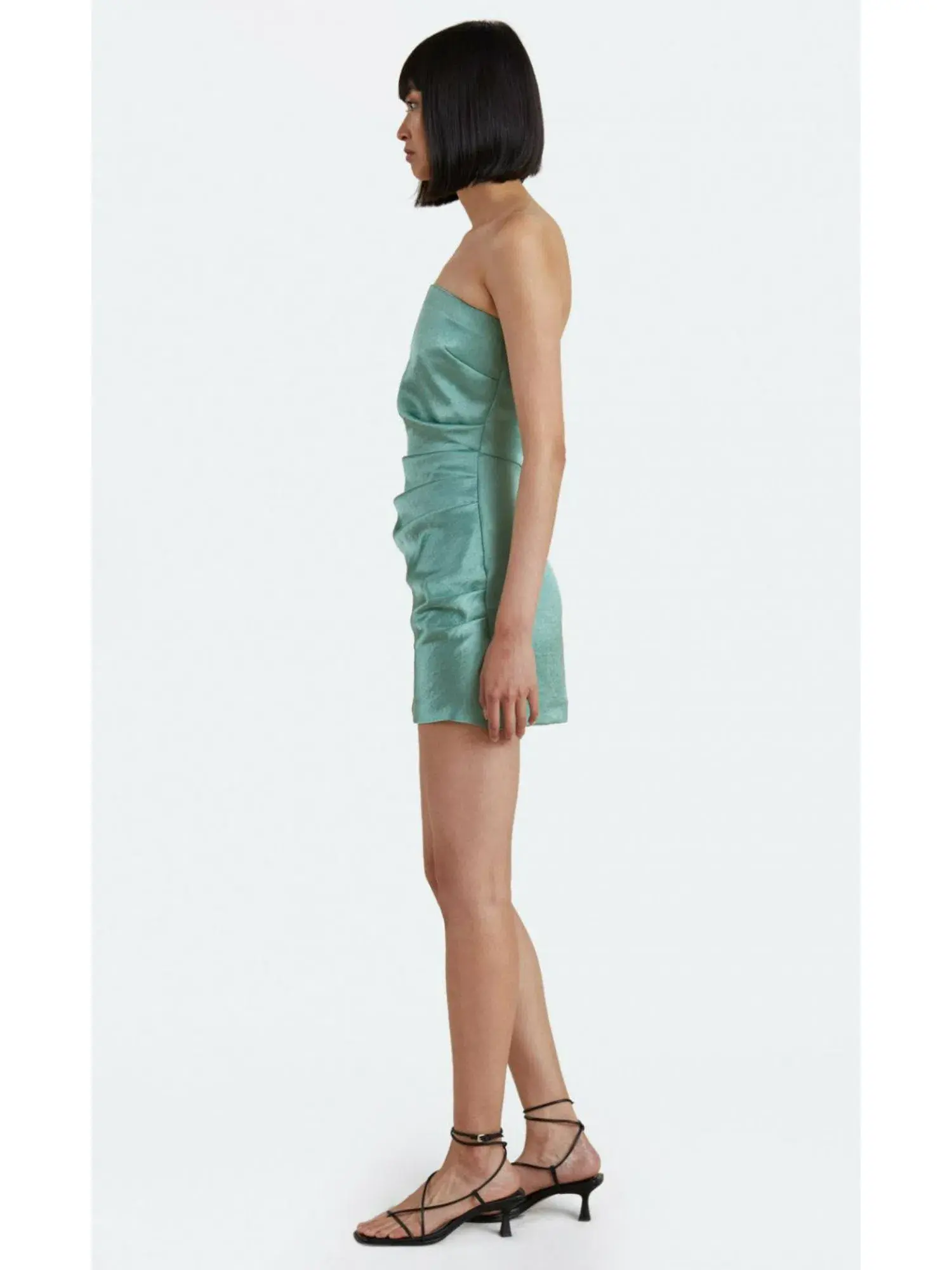 Bec & Bridge Symone Strapless Mini Dress Moss Green Size XS / AU 6  - Image 2