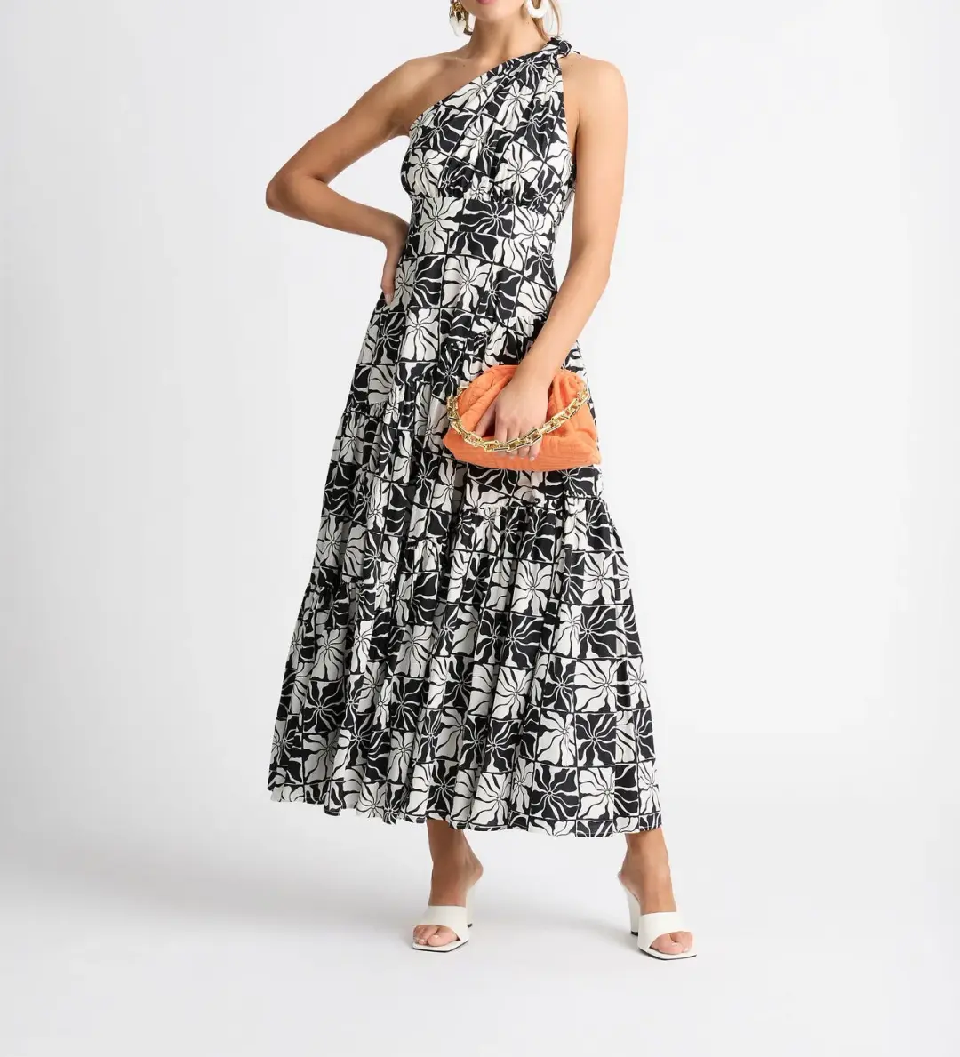 Sheike Magnolia Maxi Dress Black/White Size 10 / M for rent on The Volte - main image