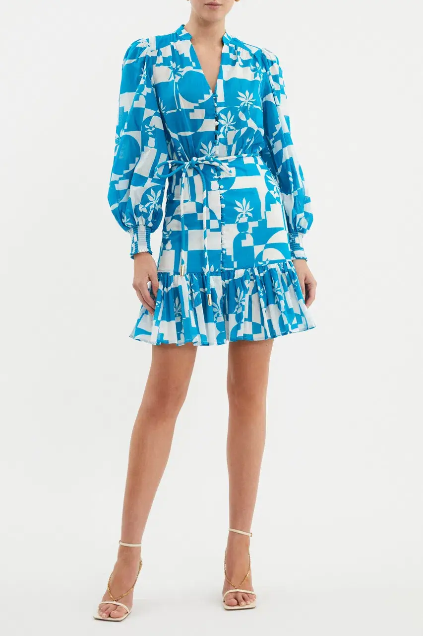 Rebecca Vallance Ibiza Mini Dress Print Size 10 - Image 1