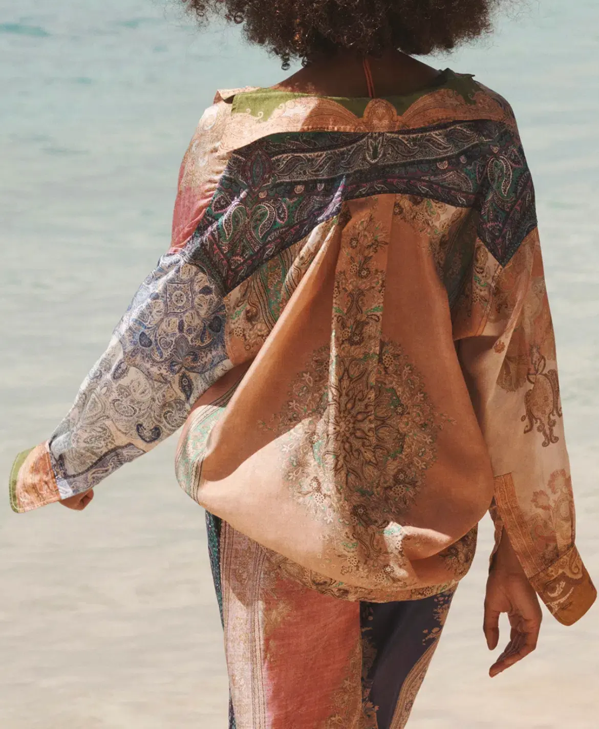 Zimmermann Anneke Relaxed Shirt Patch Paisley Size 0 / Au 8 - Image 2
