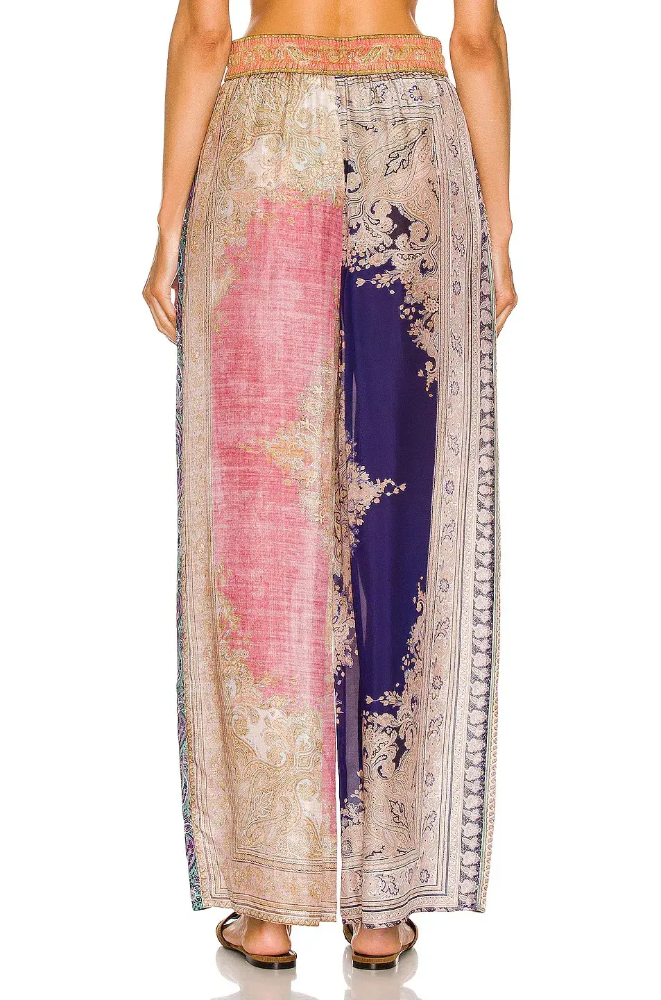 Zimmermann Anneke Draw Waist Pants Patch Paisley Size 0 / AU 8 - Image 2