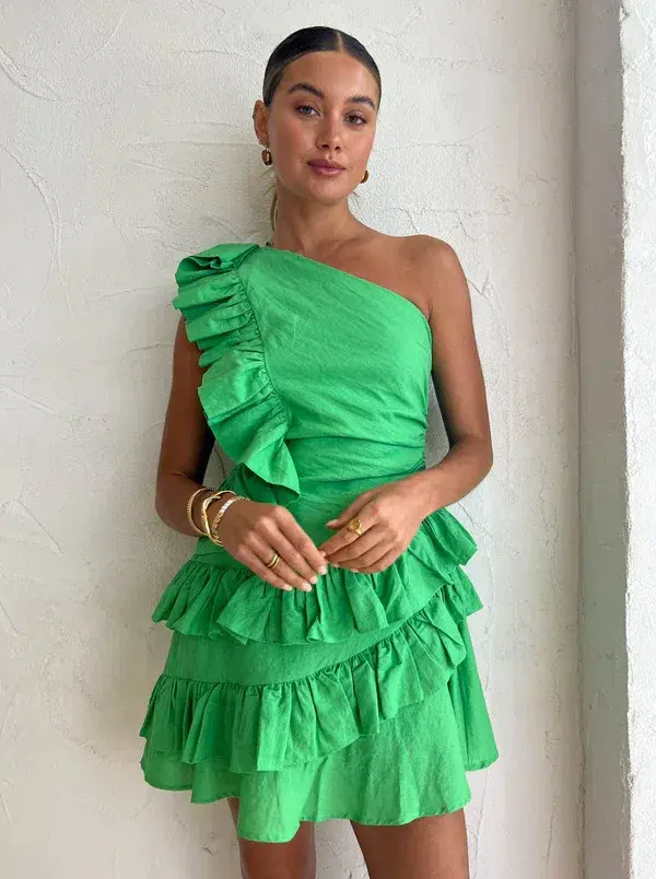 By Nicola Adrift Dress Green Size AU 8 - Image 3