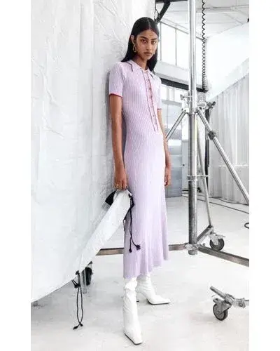 Anna Quan Laurel Penelope Midi Lilac Orchid Dress Size AU 8 - Image 9
