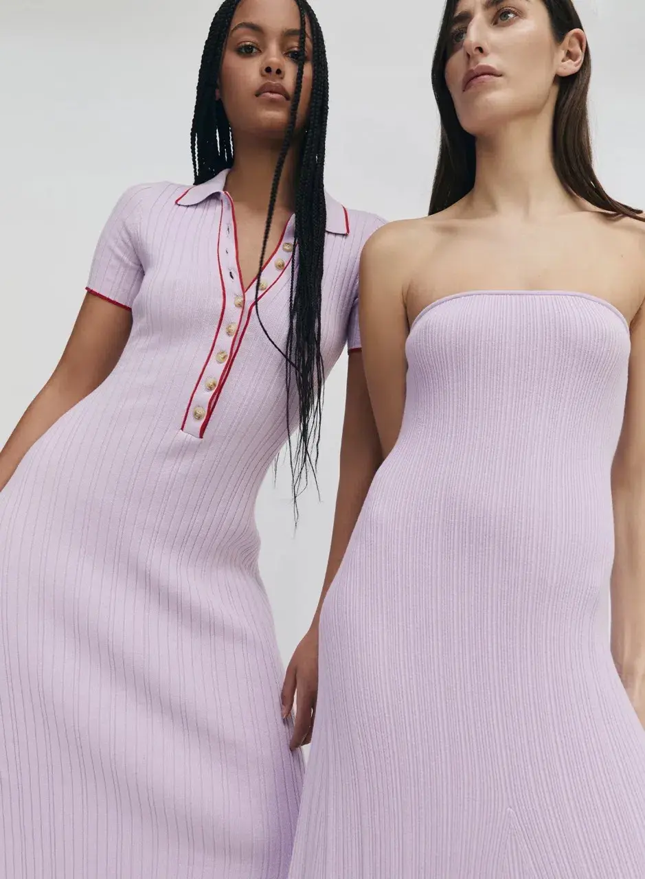 Anna Quan Laurel Penelope Midi Lilac Orchid Dress Size AU 8 for rent on The Volte - main image