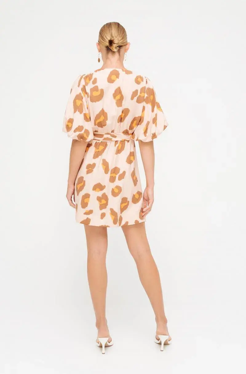 Sheike Copy Cat dress animal print Pink Size AU 8 - Image 3