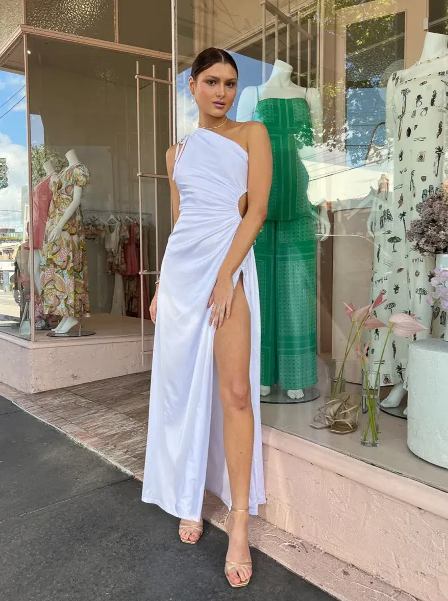 Sonya Moda Nour Maxi Dress In White Size AU 6 - Image 2