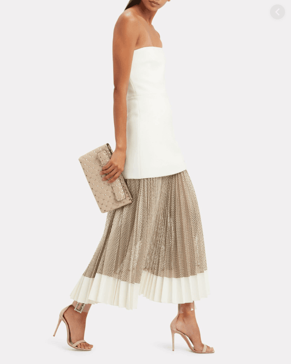 Dion Lee Pink Net Pleat Dress Size 10 - Image 1