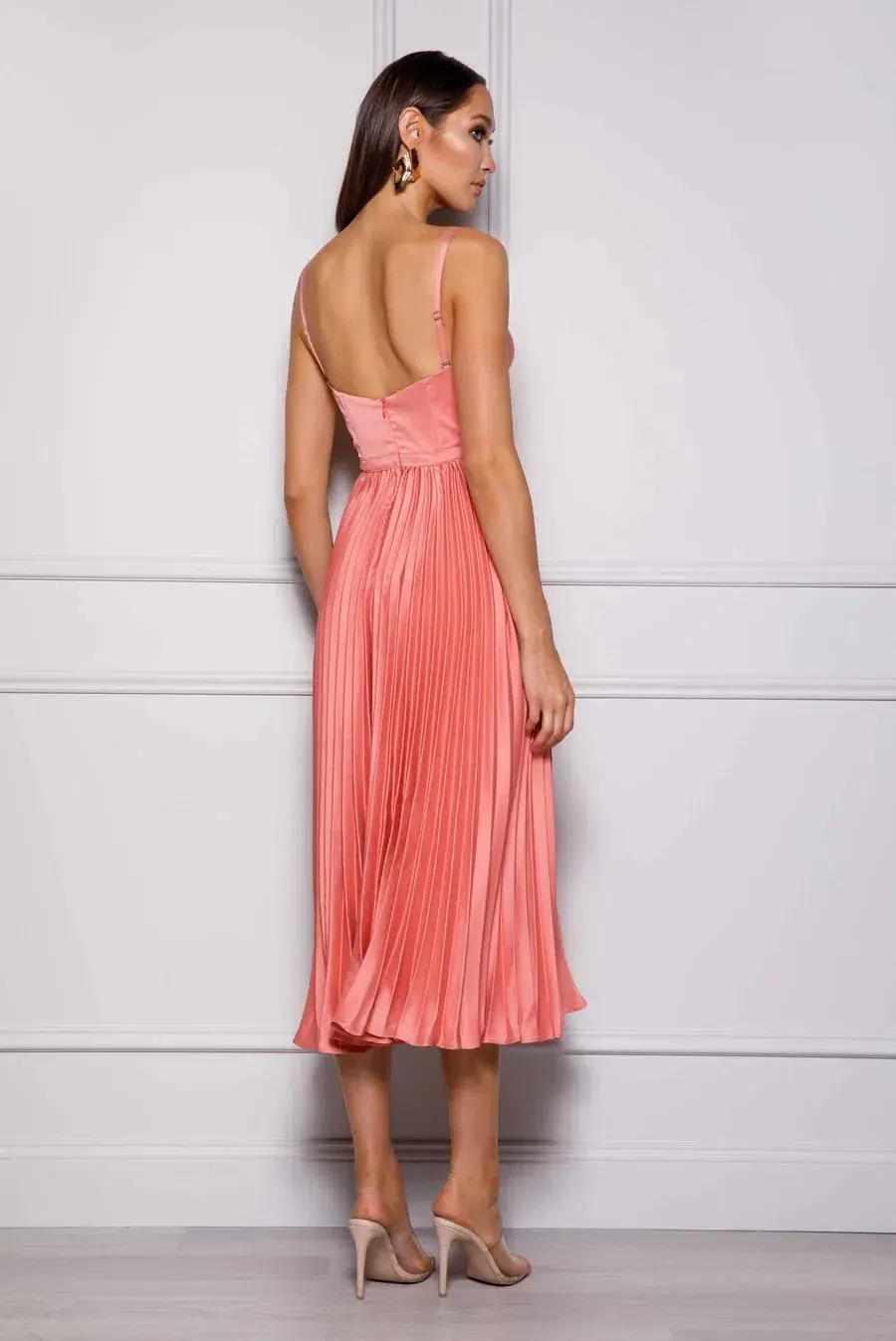 Elle Zeitoune Milan dress in watermelon Pink AU Size 16 - Image 3