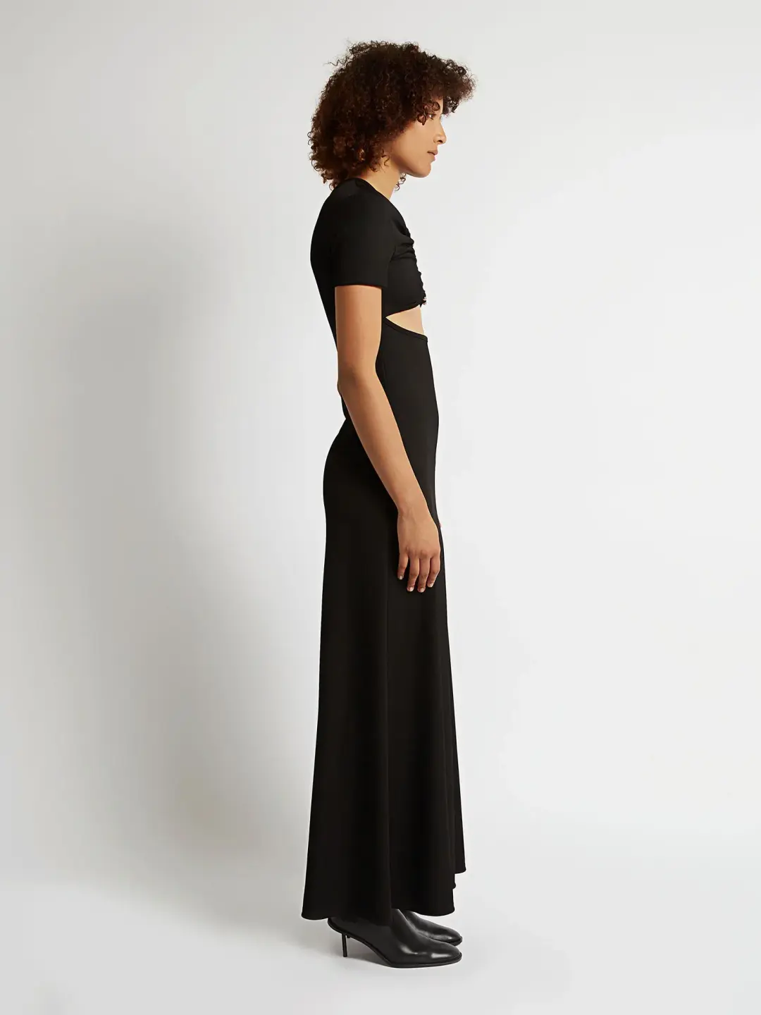 Christopher Esber Polar Orbit Tee Dress Black Size 8 / S for rent on The Volte - main image