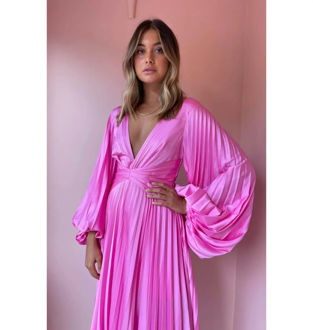 Acler Palms Dress in Confetti Pink Size AU 10 for rent on The Volte - main image