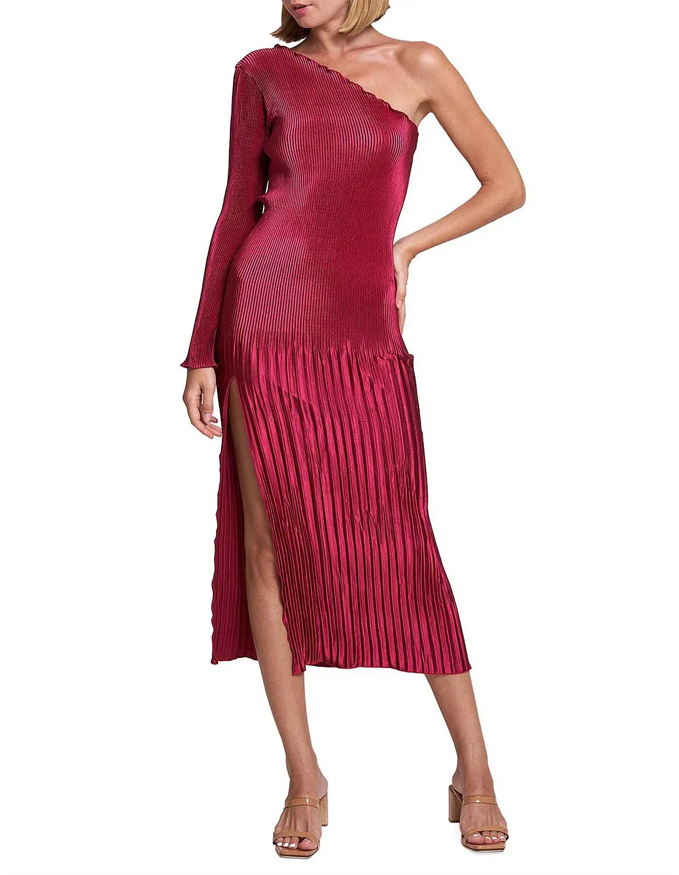 L'Idee Soiree Gigi Sleeve Gown Red Size 8 / S - Image 1