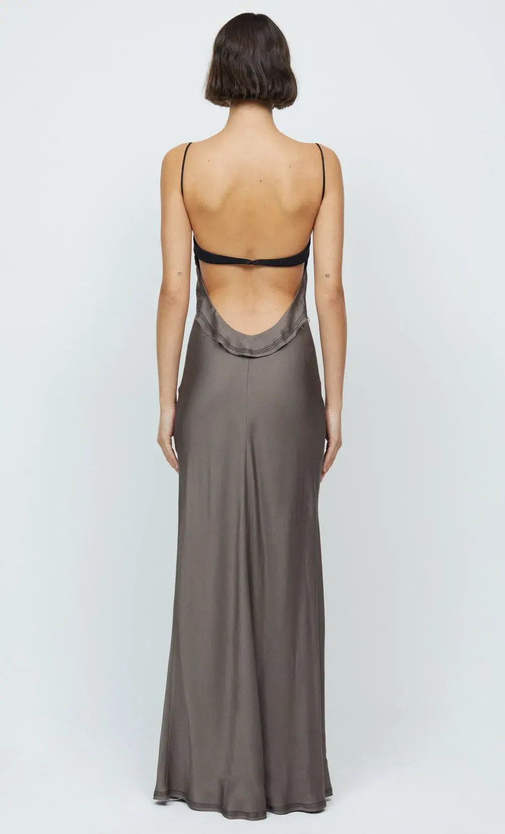 Bec & Bridge Evangeline Strappy Maxi Dress Grey Size 8 - Image 2